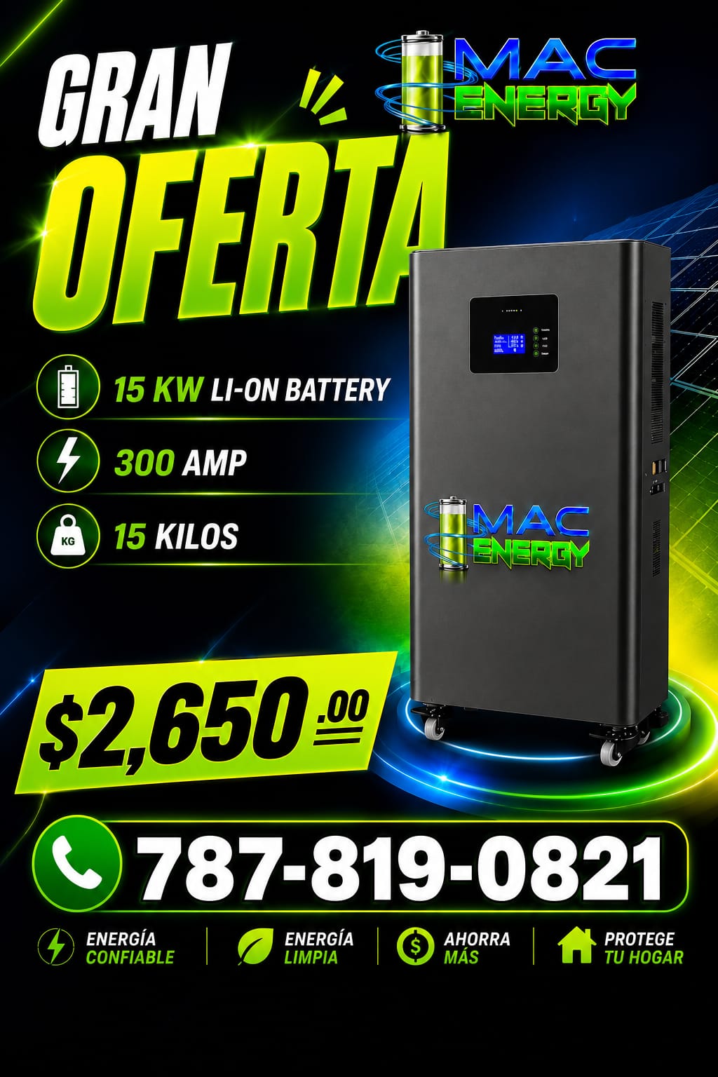 Bateria Mac Energy