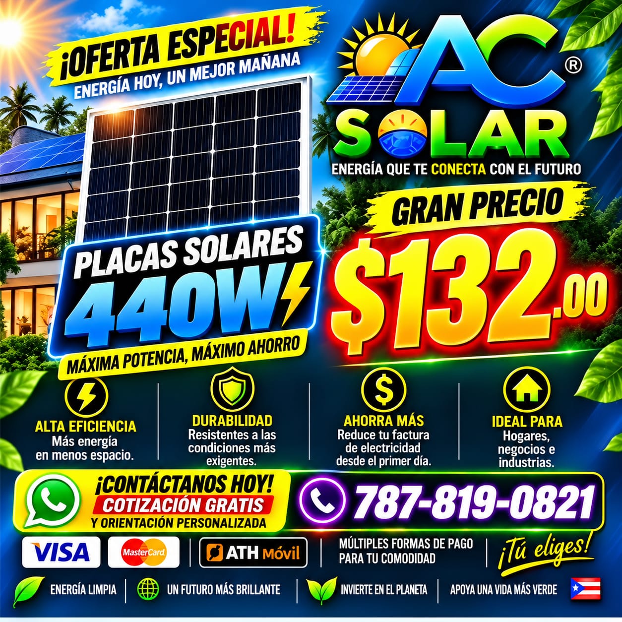 Placas Solares 440W